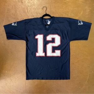 NFL Navy Blue Jersey with White and Red Accents